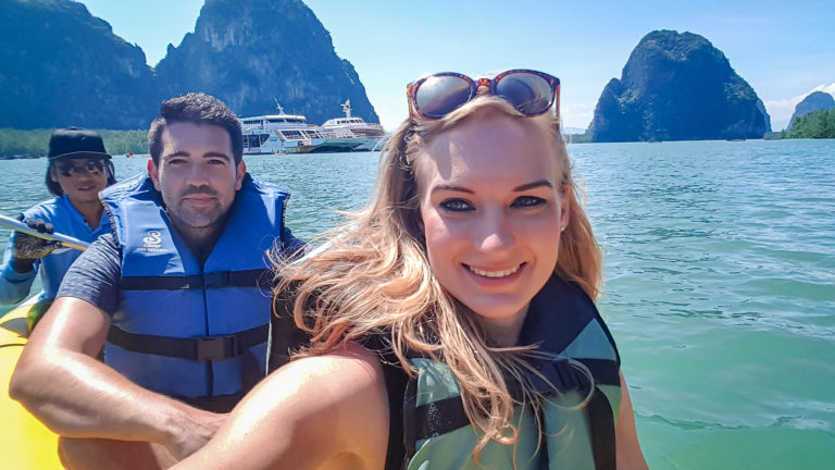 Canoeing at the Mangrove Forest during the James Bond Island Tour in Phuket Thailand