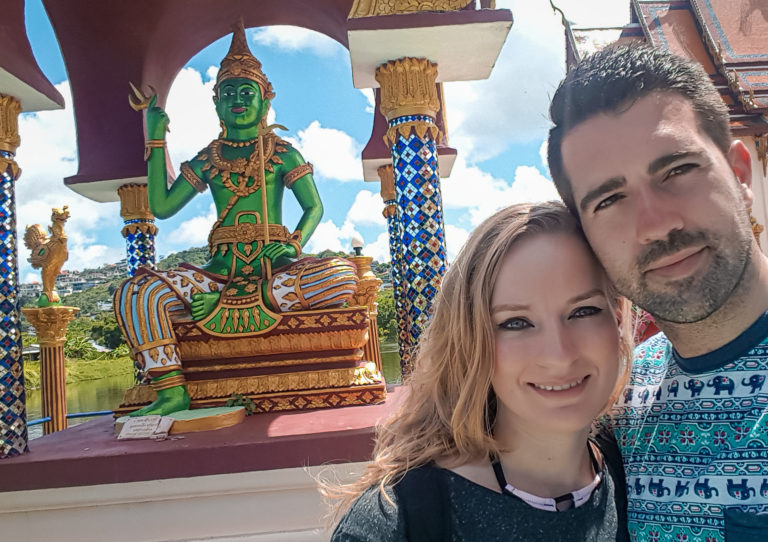 Wat Plai Laem temple in Koh Samui