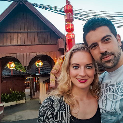 Lanterns at the Old Chiang Mai Cultural Center in Thailand