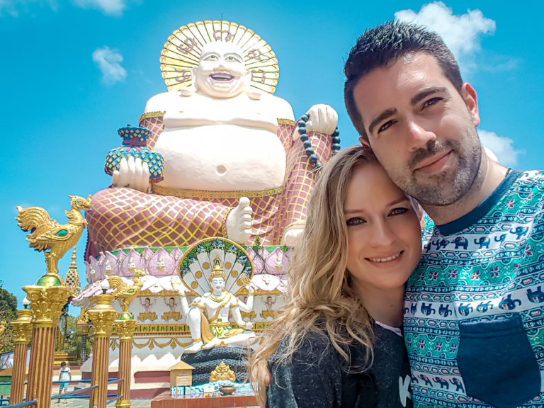 Wat Plai Laem temple in Koh Samui