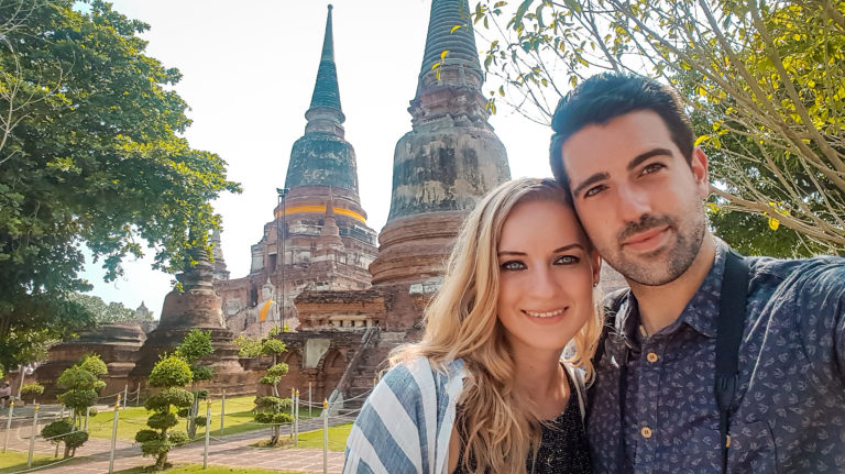 Wat Yai Chai Mongkol​ in Ayutthaya Thailand