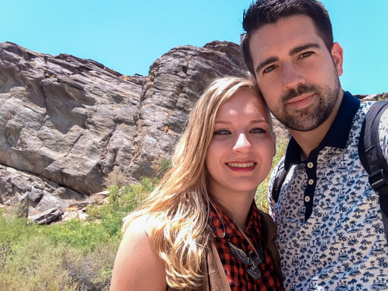 Selfie at the Indian Canyon (California - USA)