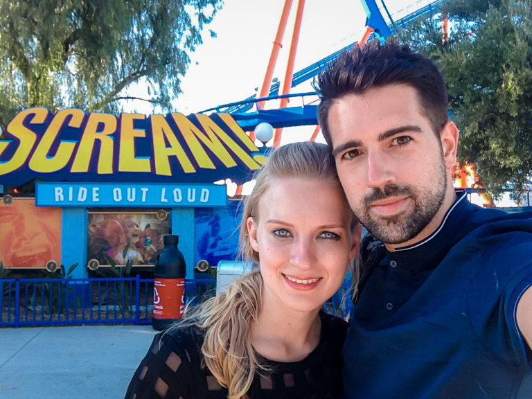 Scream ride at Six Flags Magic Mountain (Los Angeles - California -USA)