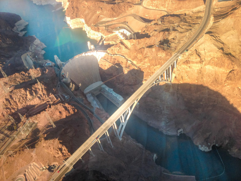 Hoover Dam view from the helicopter (Grand Canyon - Arizona - USA)