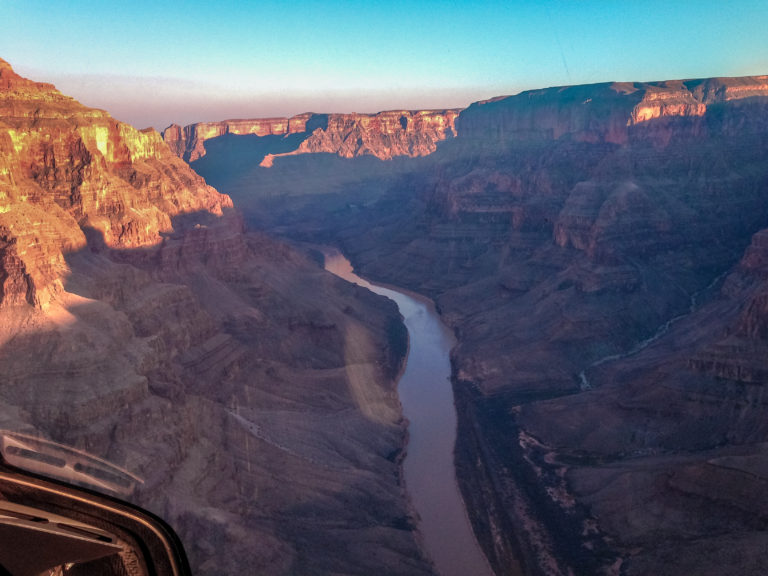 Colorado River view from the helicopter (Grand Canyon - Arizona - USA)
