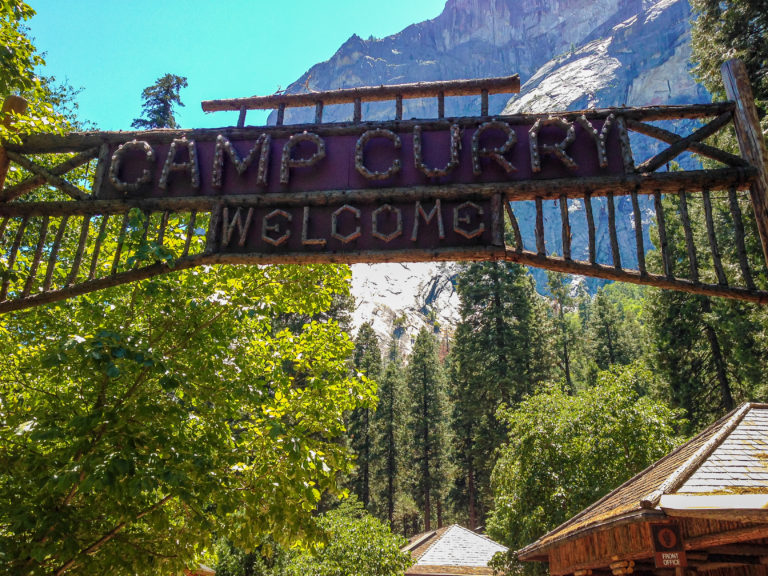 Welcome at Camp Curry in Yosemite Park - California, USA