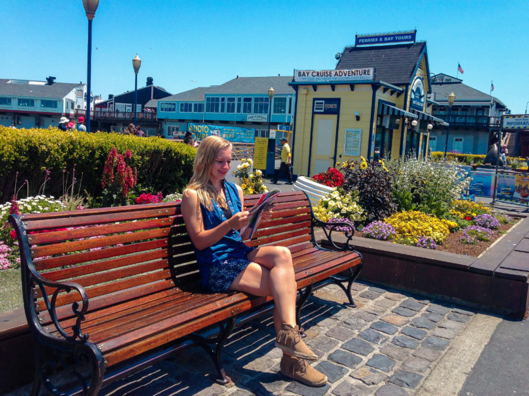 Cute bench at Pier 39 - San Francisco, California, USA