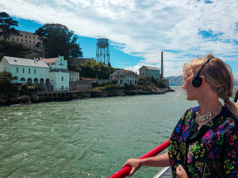 Watching Alcatraz from the boat - San Francisco, California, USA