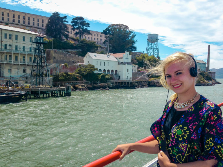 Watching Alcatraz from the boat - San Francisco, California, USA