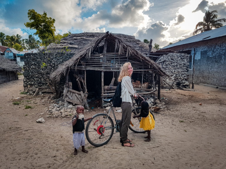 Exploring Jambiani village by bike - Zanzibar - Africa