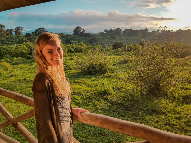 Our private balcony at the Rhino Lodge (Ngorongoro Conservation Area - Tanzania - Africa)