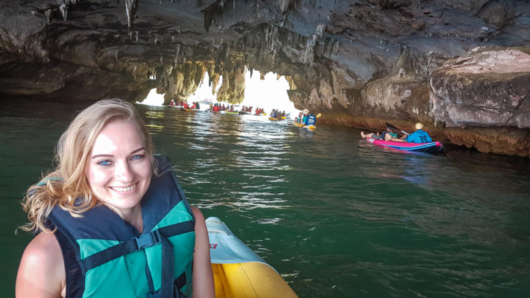 Canoeing at the Mangrove Forest during the James Bond Island Tour in Phuket Thailand