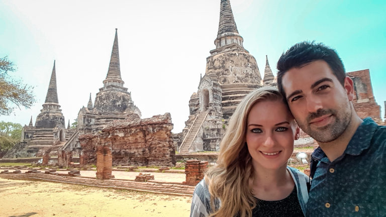 Ayutthaya historical park in Thailand