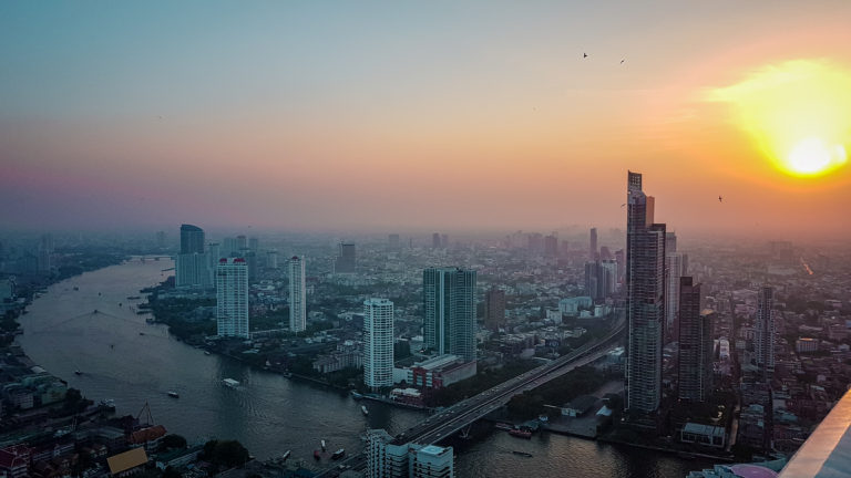 Sunset views from Lebua Hotel Bangkok