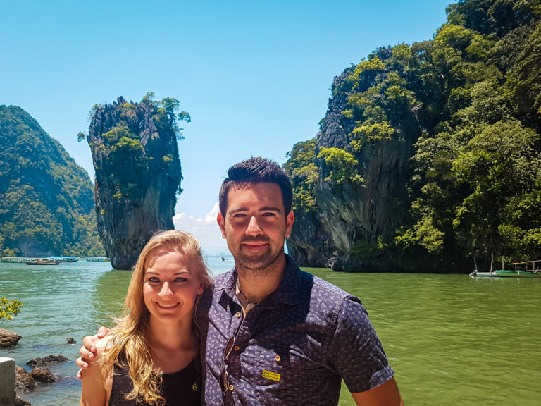 Phang Nga Bay at the James Bond island tour in Phuket Thailand