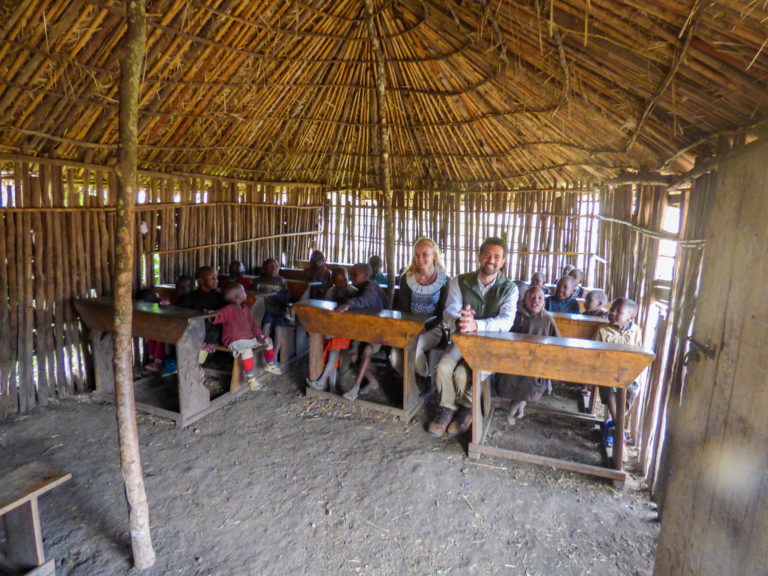 Elementary school children of the Maasai tribe - Ngorongoro - Tanzania