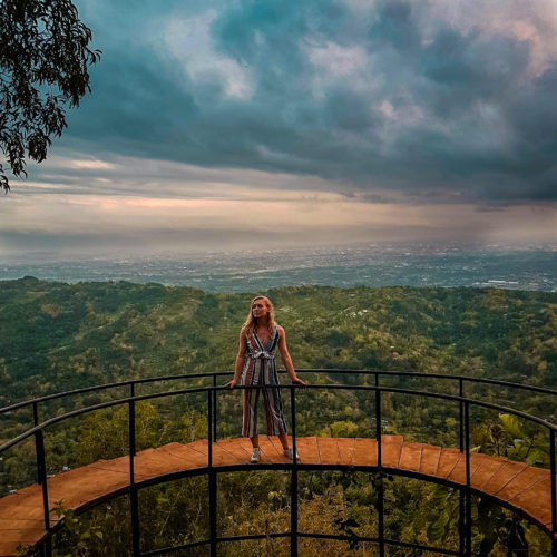 Watching the sunset at Pinus Pengger forest