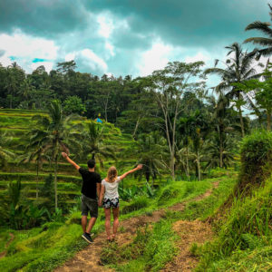 Tegallalang rice fields in Ubud Bali