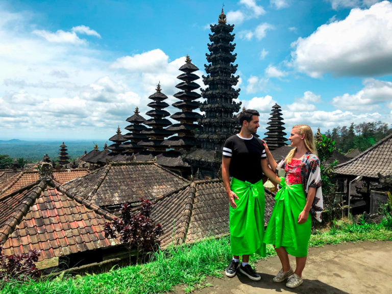 Views from the Besakih temple in Bali