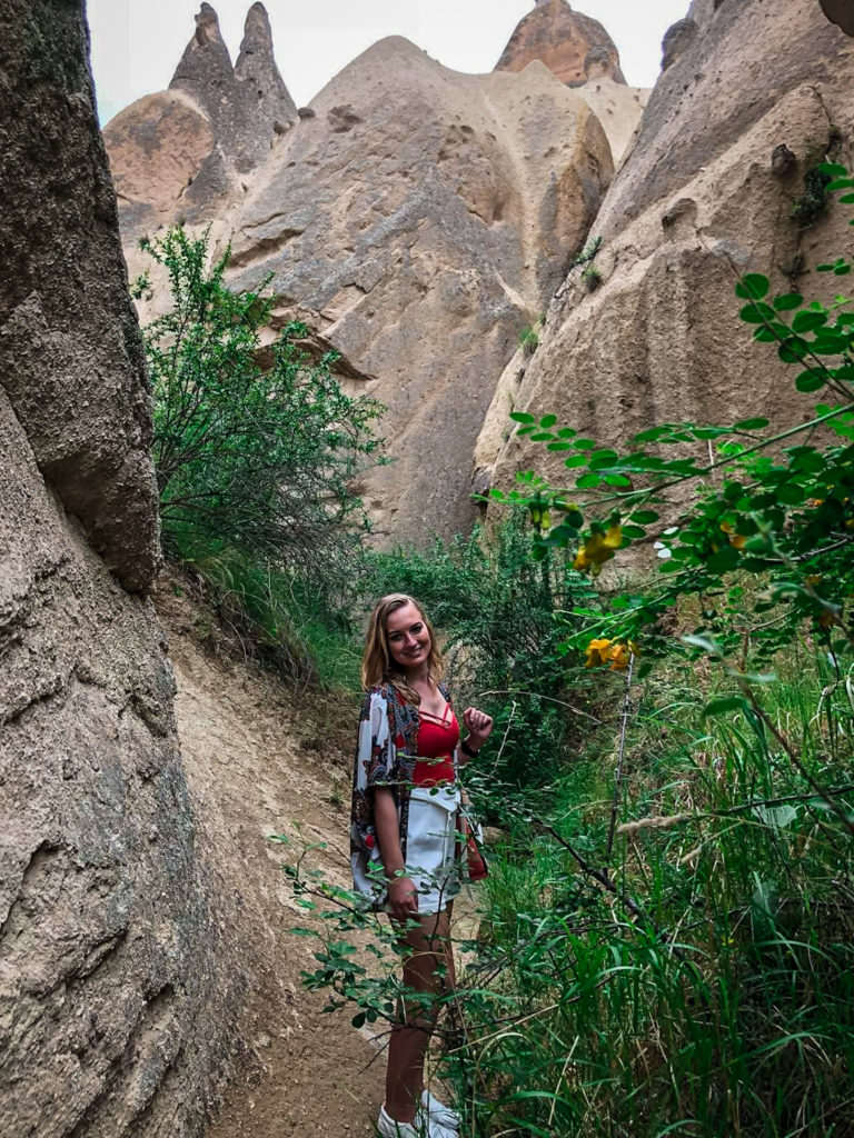 Rocky landscape at the Goreme Canyon