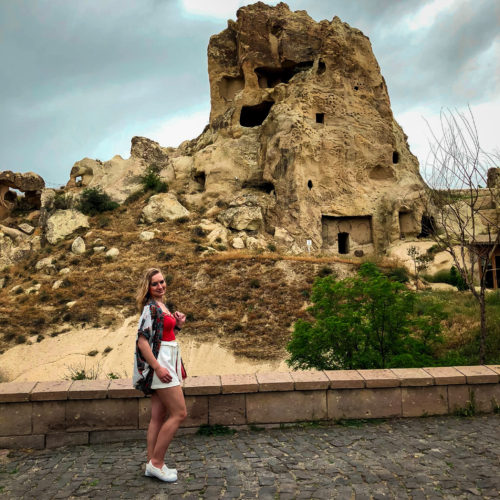 Rock formation at the Goreme Open Air museum in Cappadocia