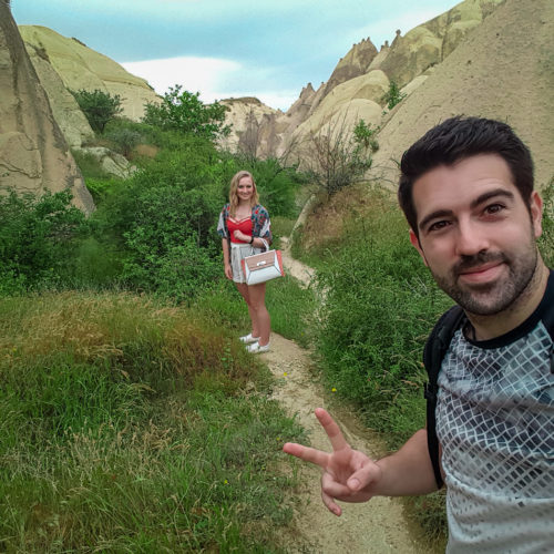 Footpath where the Goreme Canyon starts