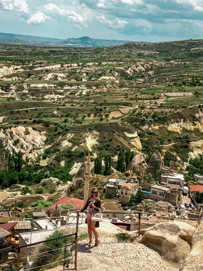 Views from the Uchisar castle in Cappadocia