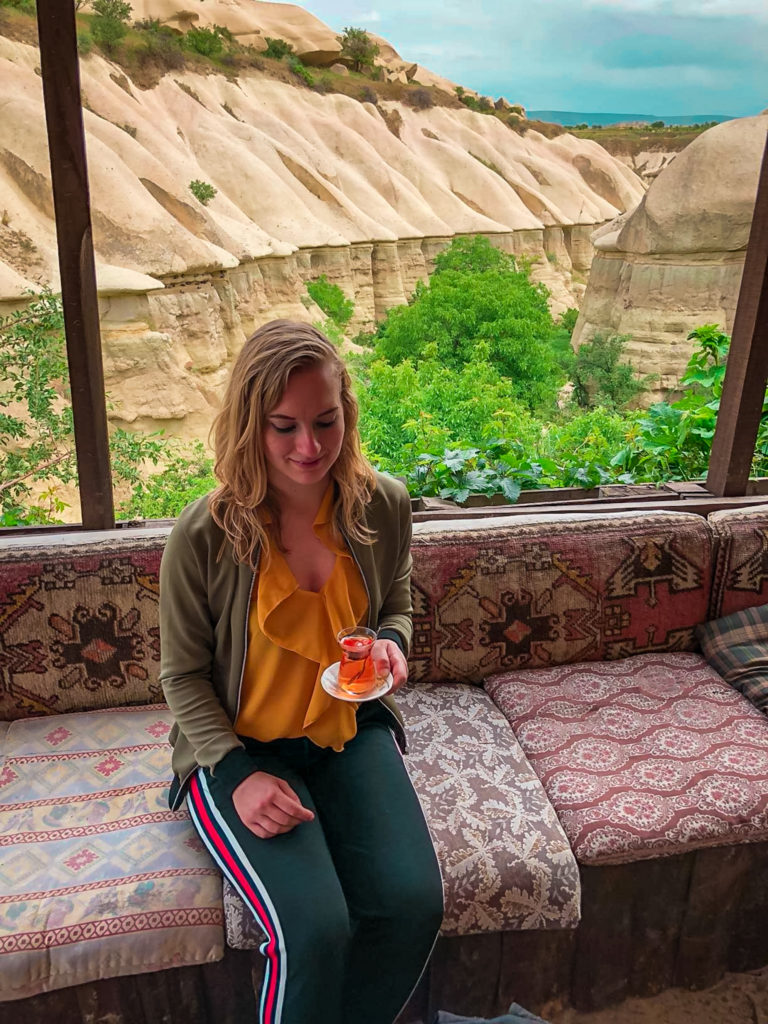 Turkish tea house in Pigeon Valley - Cappadocia