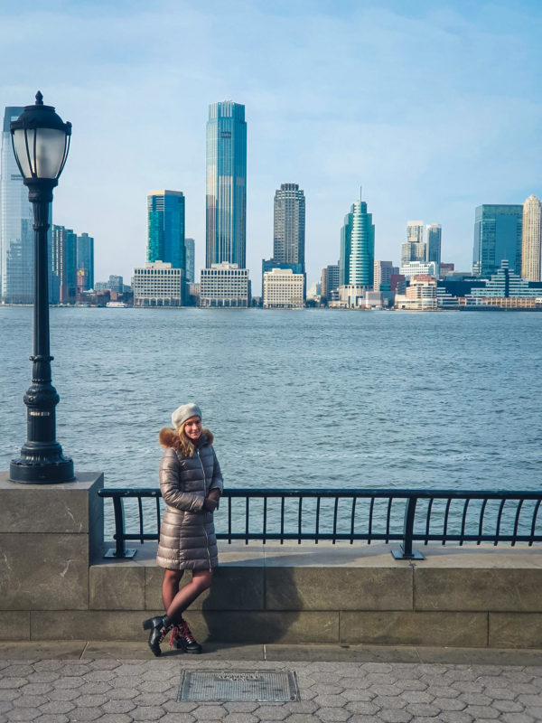 Pumphouse Park next to the river in New York City