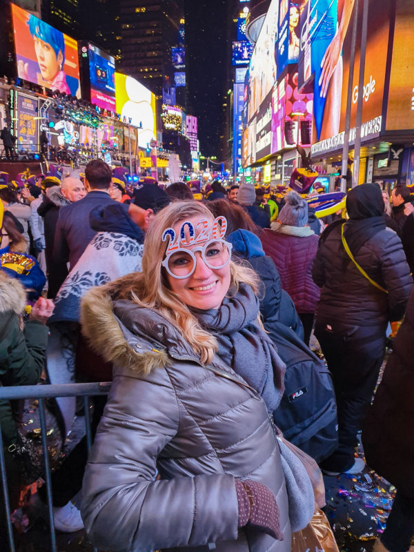 Watching the Ball Drop on New Year's Eve in New York City