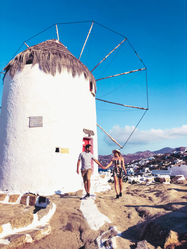 Views from the Boni windmill in Mykonos Town