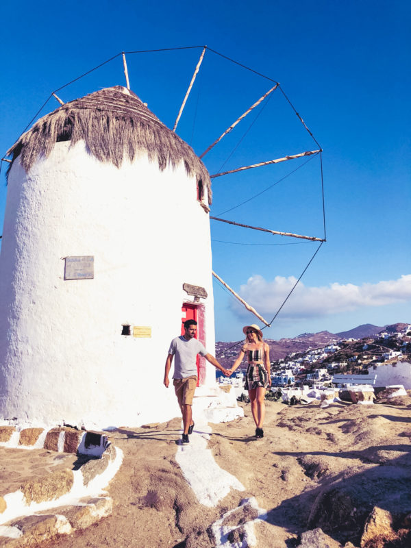 Views from the Boni windmill in Mykonos Town