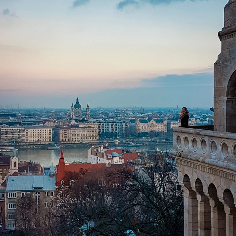 Views from the Fisherman's Bastion in Budapest, Hungary