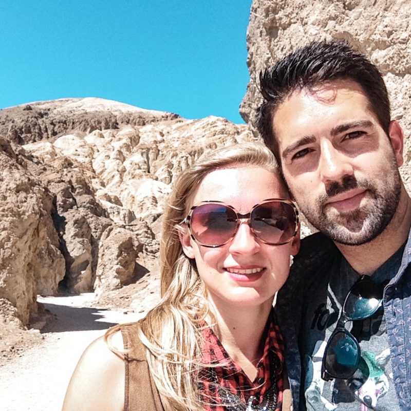 Selfie of Couple in Death Valley, USA