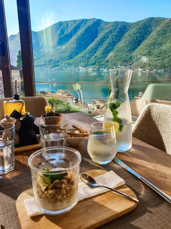 Breakfast at Monte Bay Retreat in Montenegro
