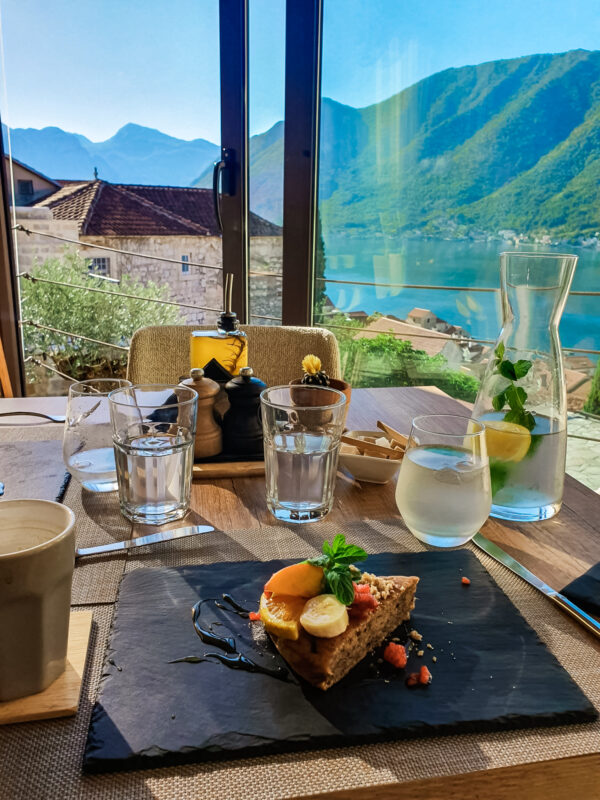 Breakfast at Monte Bay Retreat in Montenegro