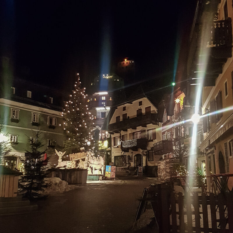 Christmas tree in Hallstatt, Austria