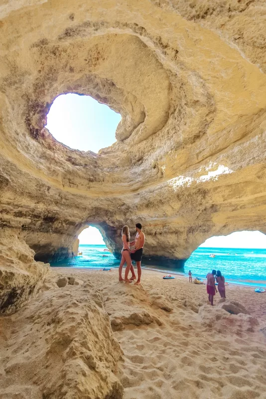 Things to do for couples in Algarve, Portugal - Go inside the Benagil Caves