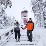 What to wear in Finnish Lapland in winter - Couple dressed for the Arctic Cold