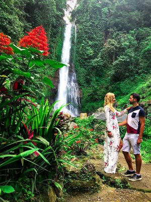 Magical Gitgit waterfall in Bali