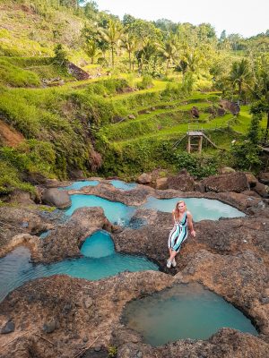 Natural pools at Kedung Kandang in Yogyakarta