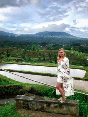 Less touristic Jatiluwih rice fields in Bali